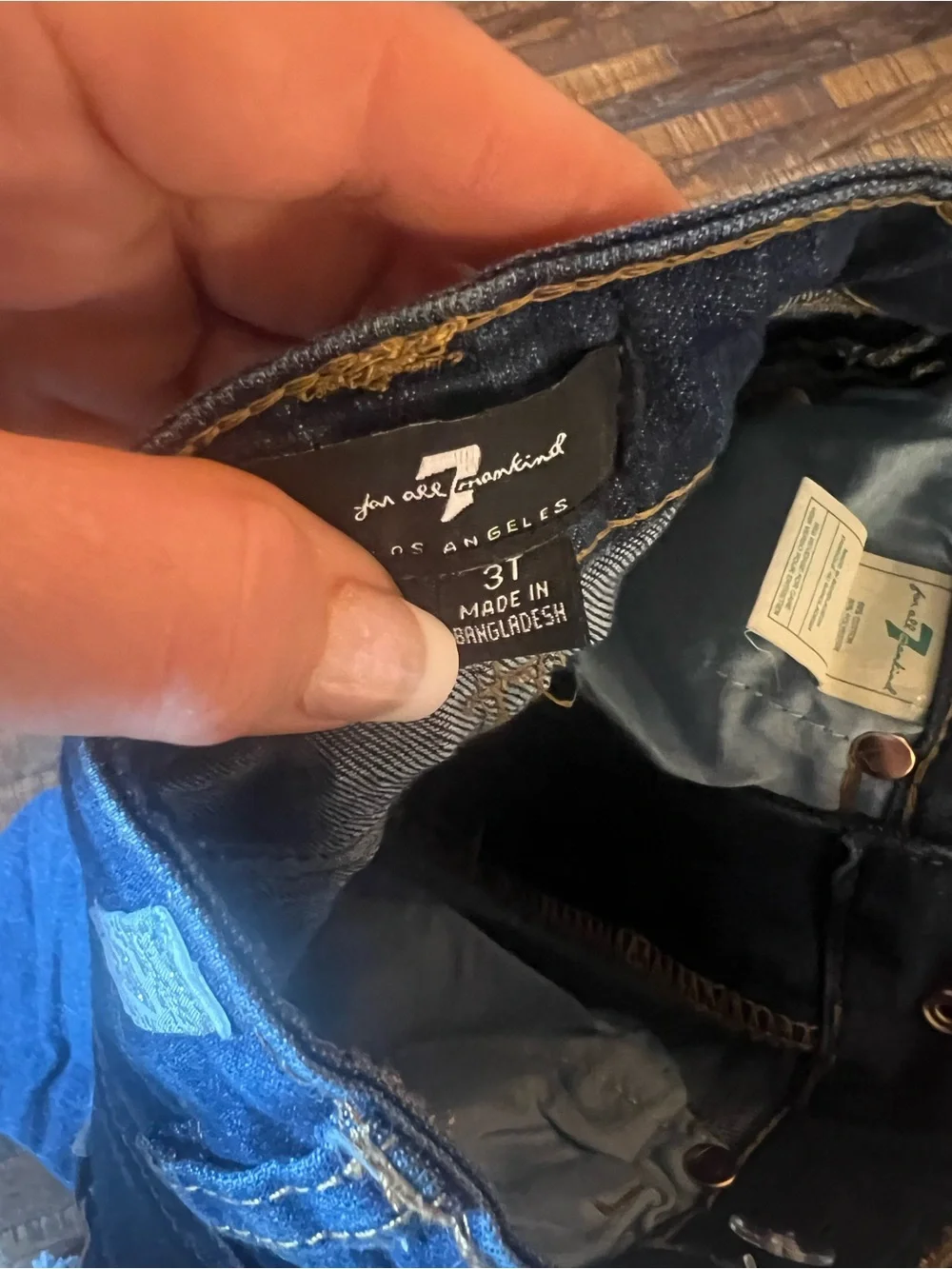 7 For All Mankind Dark Blue Kids Jeans